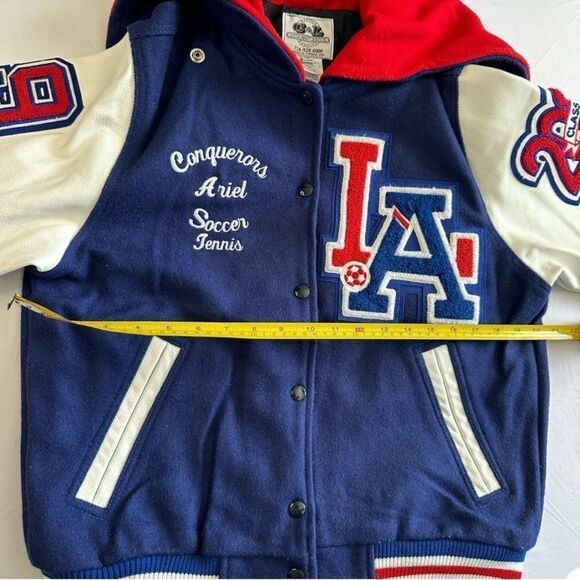 Holloway Blue and White Varsity Jacket - Picture 4 of 9